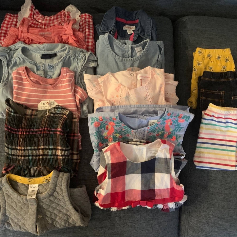 9-12 month baby girl clothing lot